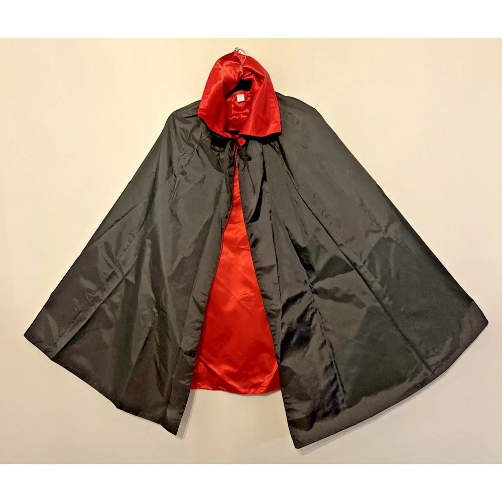 1987 Hallmark Vampire Halloween Dracula Cape Costume Reversible Satin Vitg H19